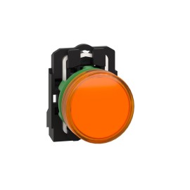 P.light grey plast orange LED 230 240V