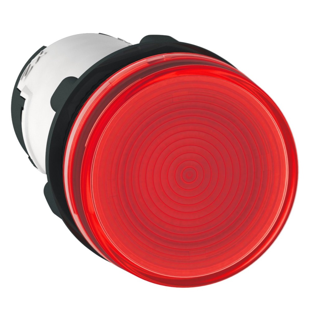 ROUND RED PL BULB 22MM BA9S 230V