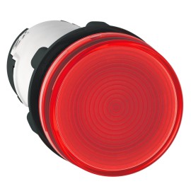 ROUND RED PL BULB 22MM BA9S 230V