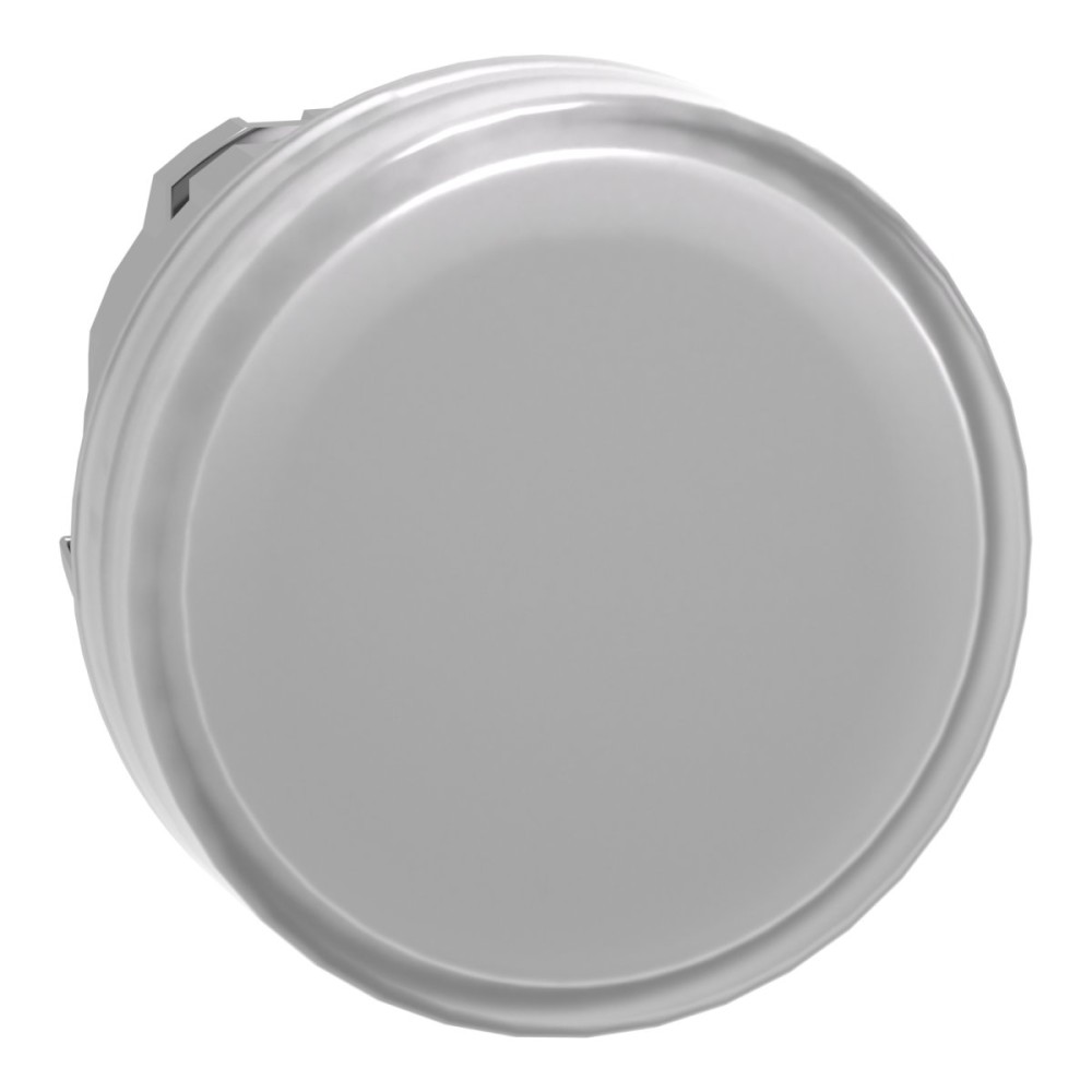 Pilot Light metal white plain lens LED
