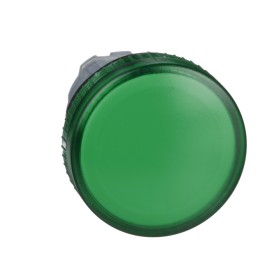 Pilot Light metal green plain lens BA9s