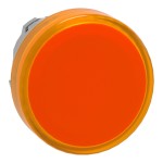 Pilot Light metal orange plain lens LED