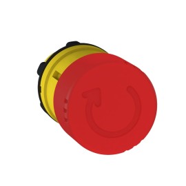 Head E.stop plast red mushr 30mm turn