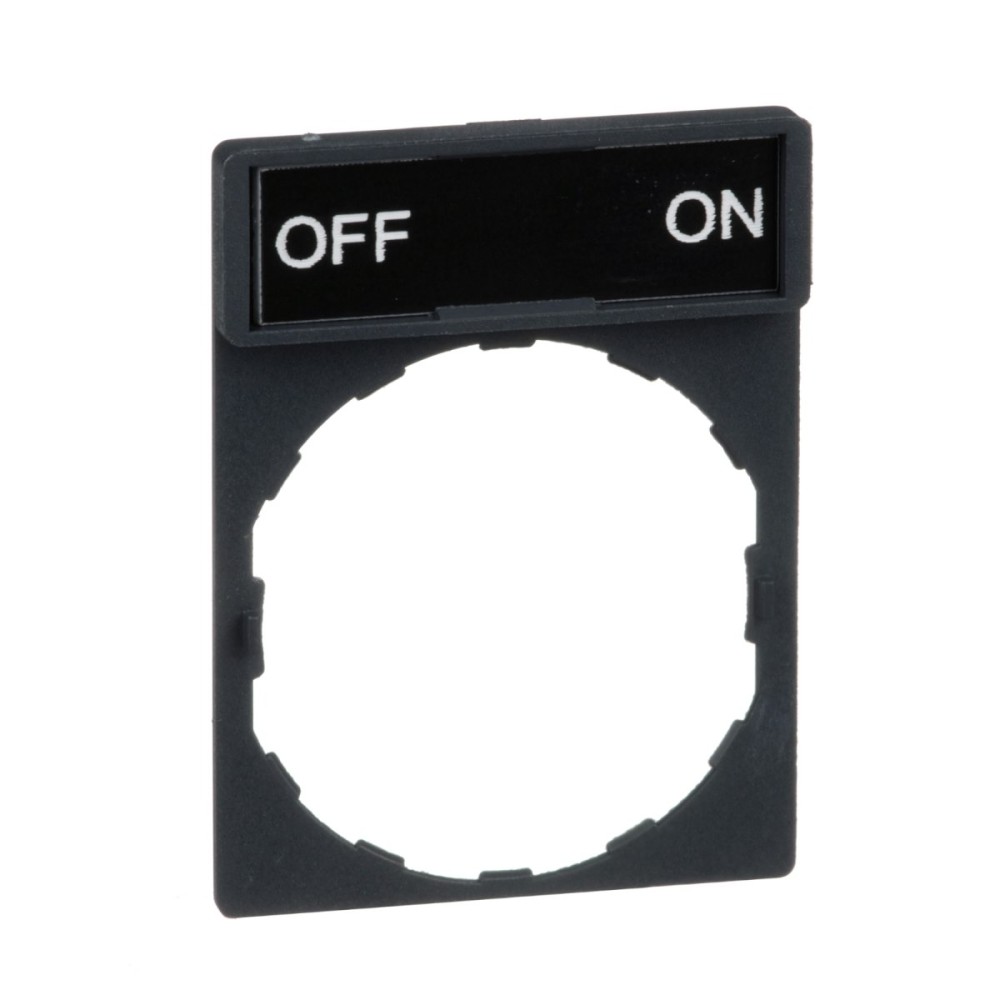 Legend holder plast 8x27 mark OFF/ON