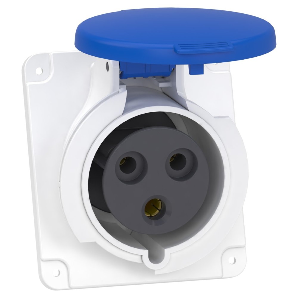 Panel socket angled PK PratiKa screw 32A