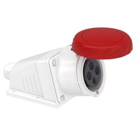 WALL SOCKET PK SCREW 32A IP67 220V 3PT 5