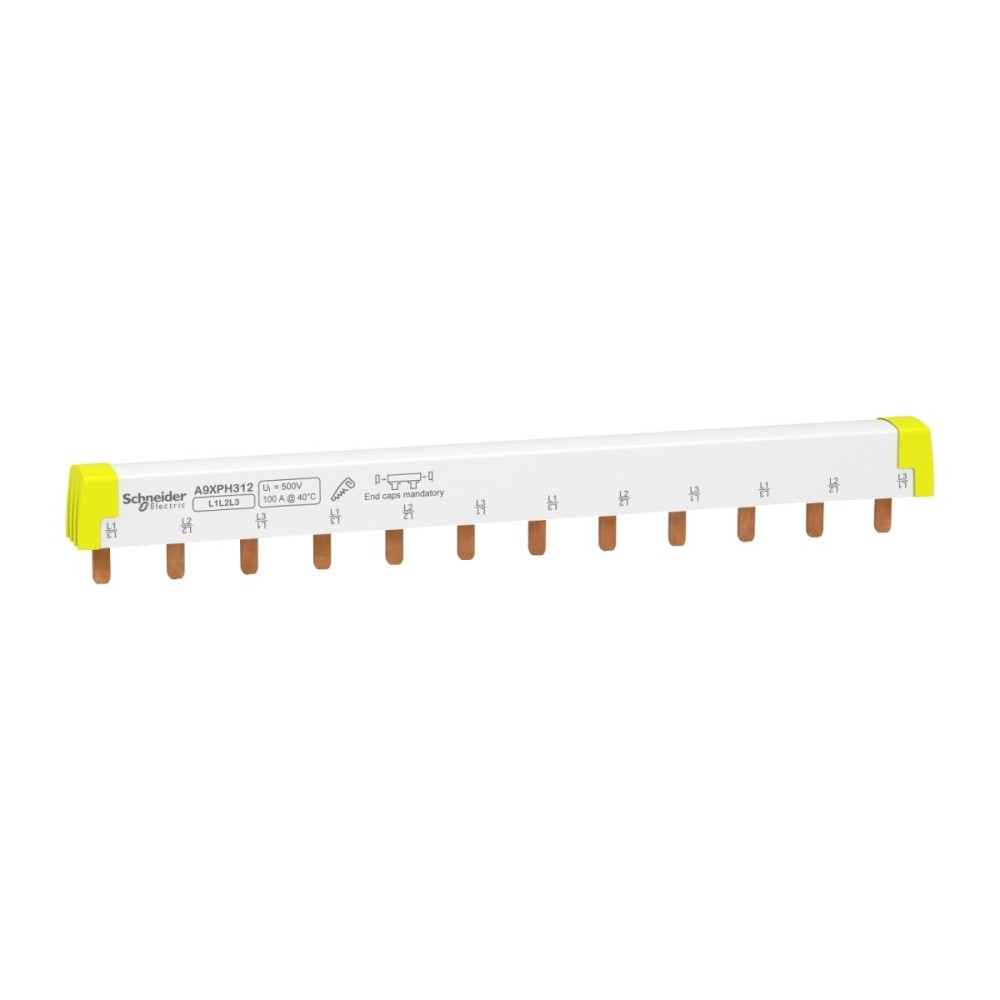 Acti9 COMB BUSBAR 3P 100A 12 MODULES