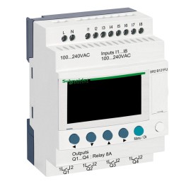 SR 12 I/O REL. 100-240VAC DISPL & CLK