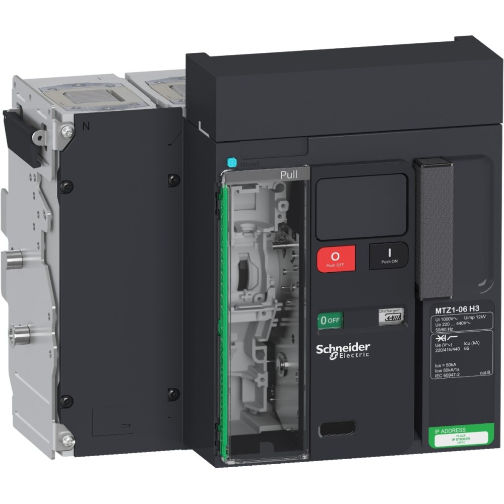 CIRCUIT BREAKER MTZ1 06 H3 4P DRAWOUT