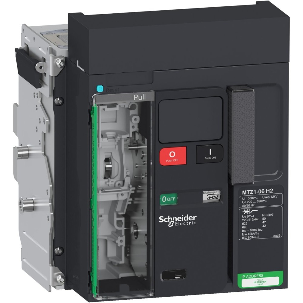 CIRCUIT BREAKER MTZ1 06 H2 3P DRAWOUT