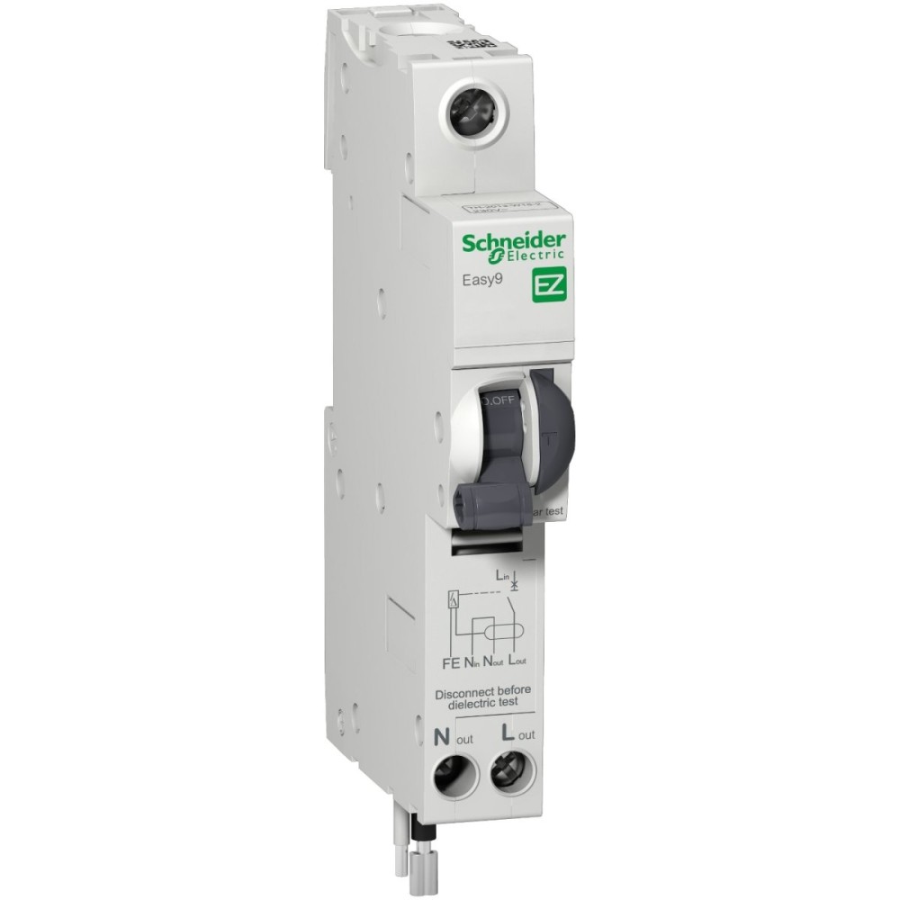 Easy9 RCBO 240V 1P + N 40A C 6000A 30mA