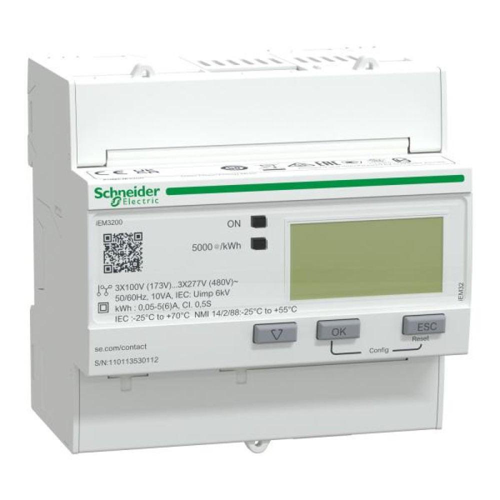 iEM3200 CT operated Cl 0.5S Energy meter