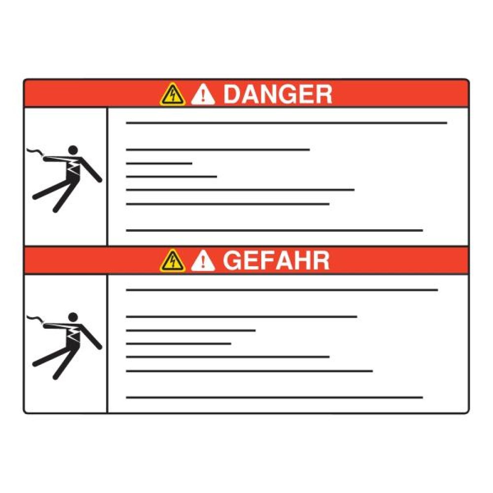 SAFETY LABELS ENGLISH # GERMAN