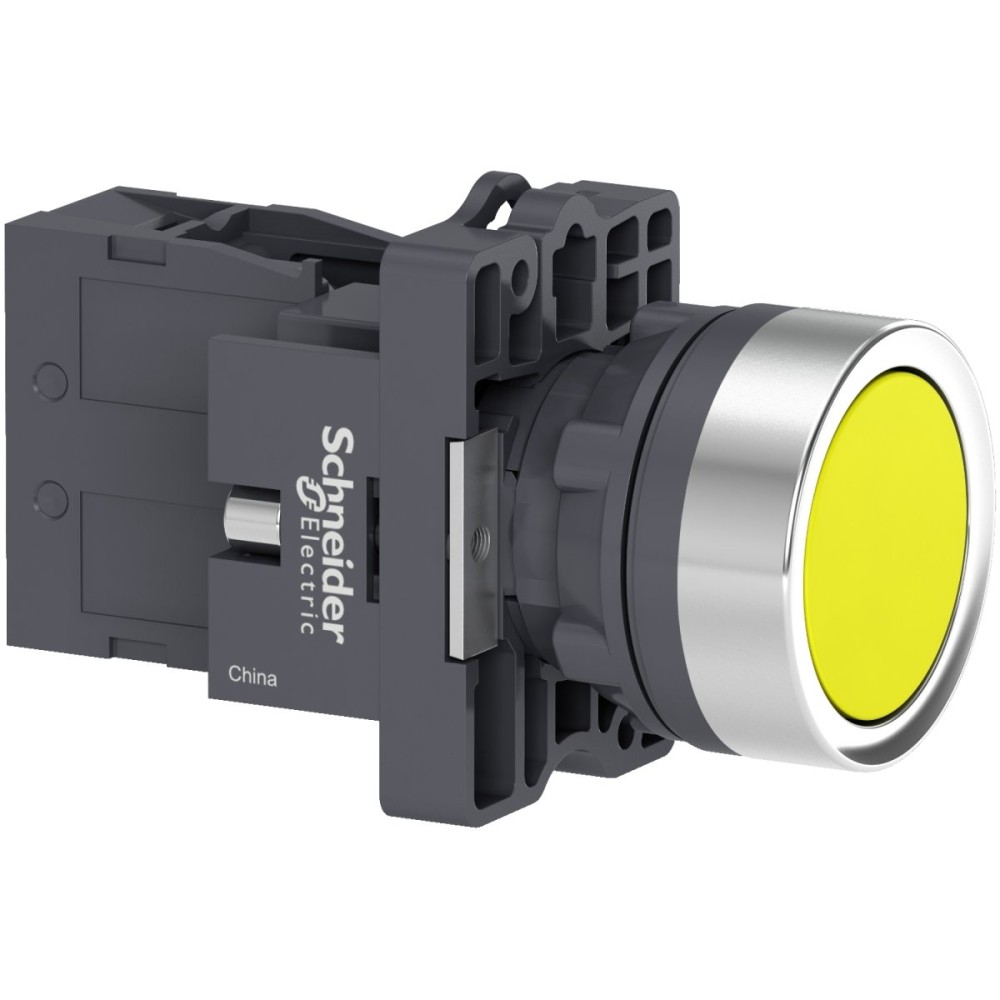 Comp PB plastic flush push 1NO