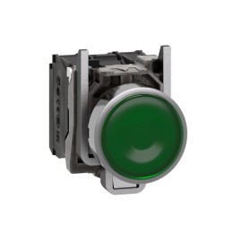Ill PB metal green flush LED 230V