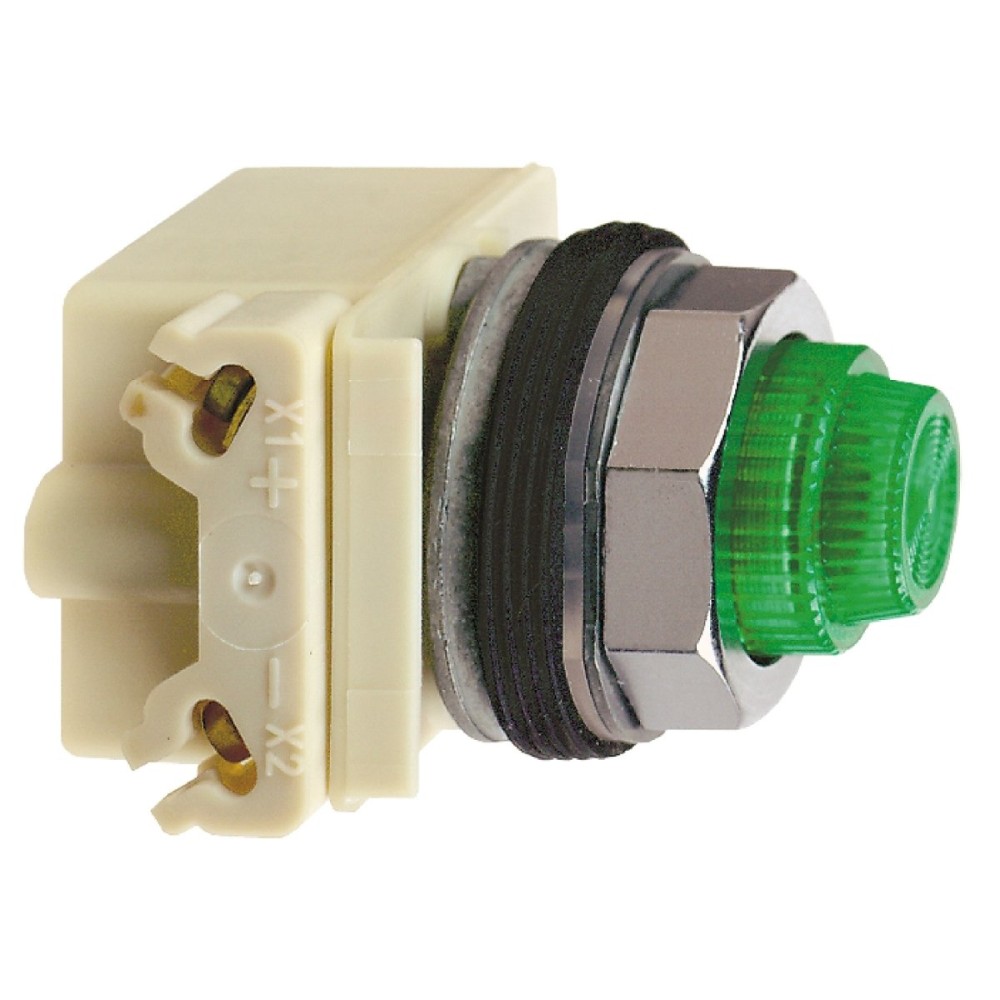 P.light metal glass fres LED green 120V