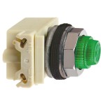 P.light metal glass fres LED green 120V