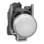 Pilot Light metal white LED lens