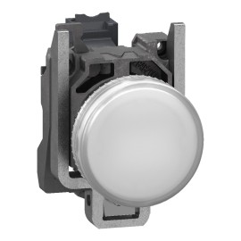 Pilot Light metal white LED lens